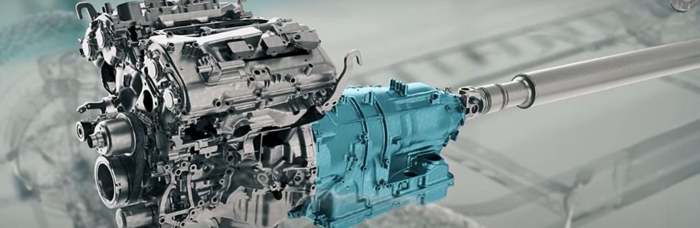 Transmission in a car