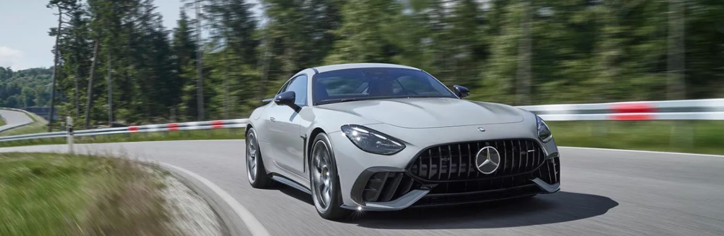 front view of the 2025 Mercedes-AMG GT 63 PRO 4MATIC®+ Concept Vehicle