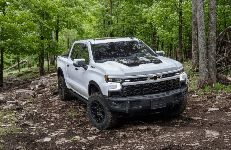 2024 Chevrolet Silverado on a rough terrain