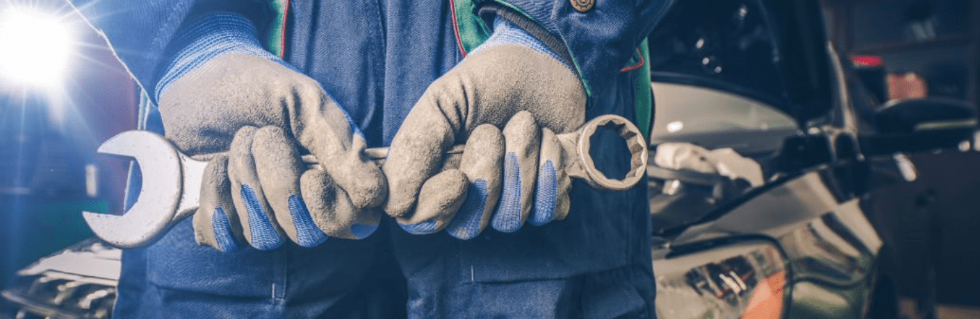 Mechanic with a tool