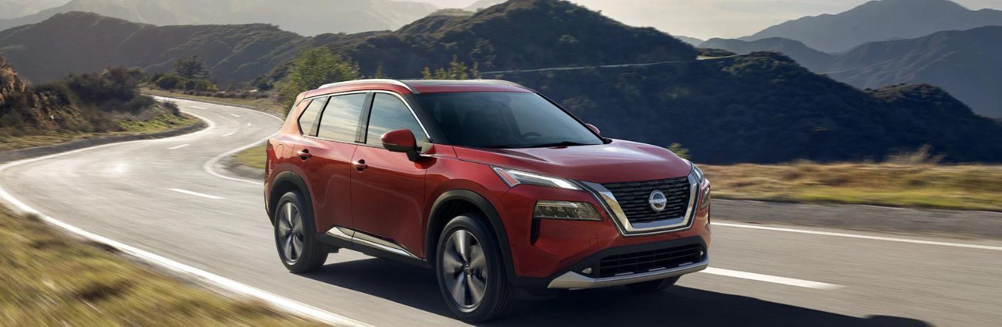 2023 Nissan Rogue side and front view