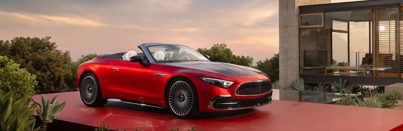 front quarter and side view of the 2026 Mercedes-Maybach SL 680 Monogram Series