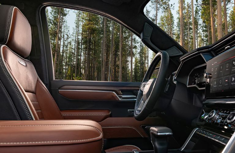 2026 GMC Sierra 1500 truck front seats side view
