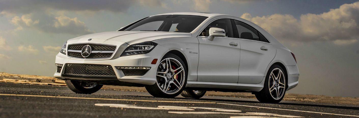 2017 Mercedes-Benz CLS parked on a cloudy day