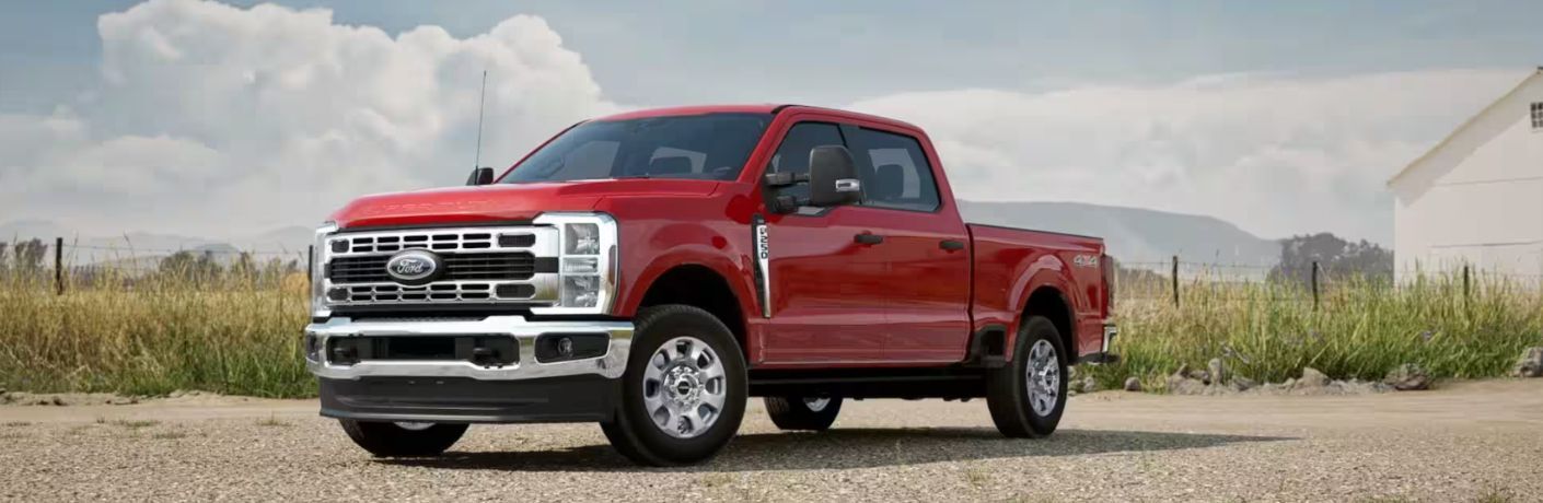 Ford Super Duty F-350 parked off-road