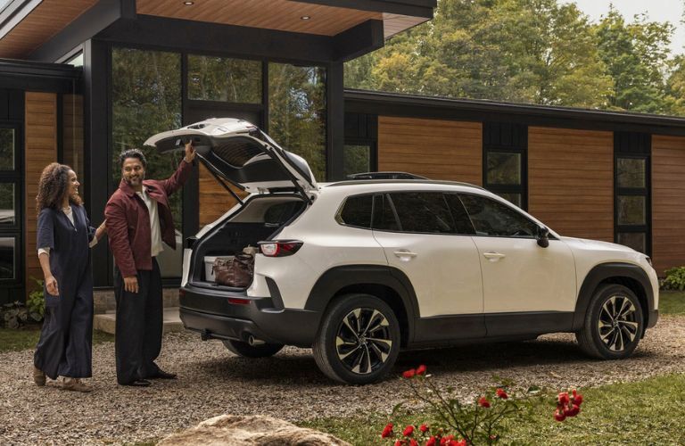 2026 Mazda CX-50 Hybrid back and side view