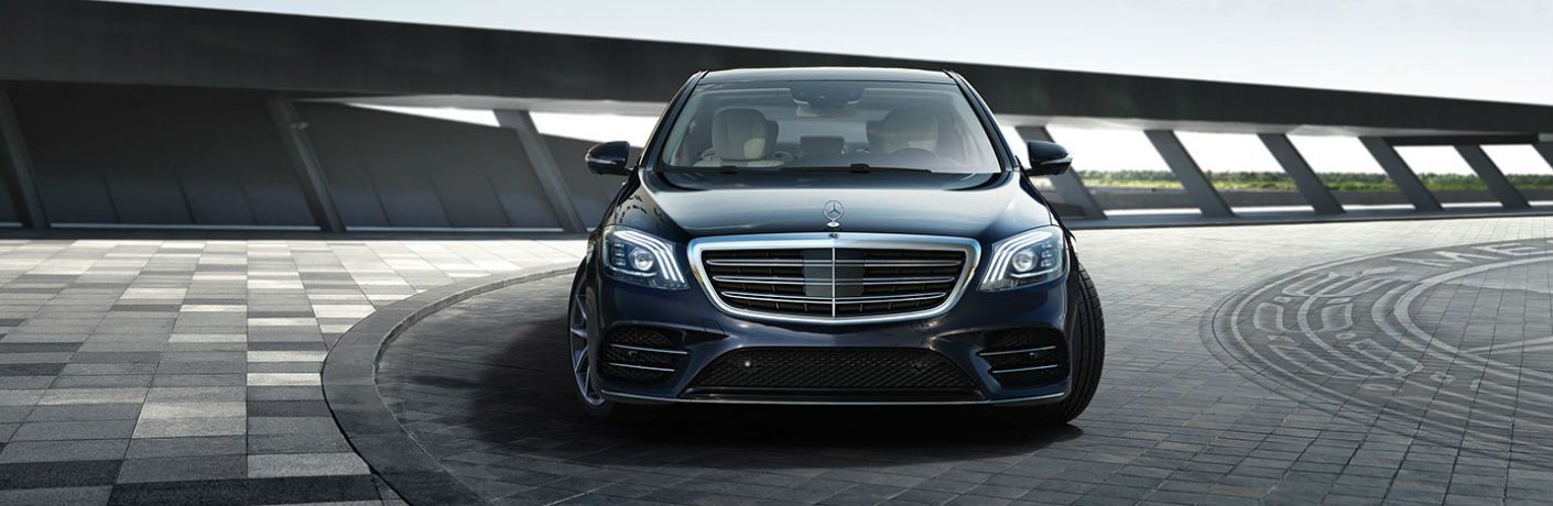 2018 Mercedes-Benz S-Class Sedan in Black Front View