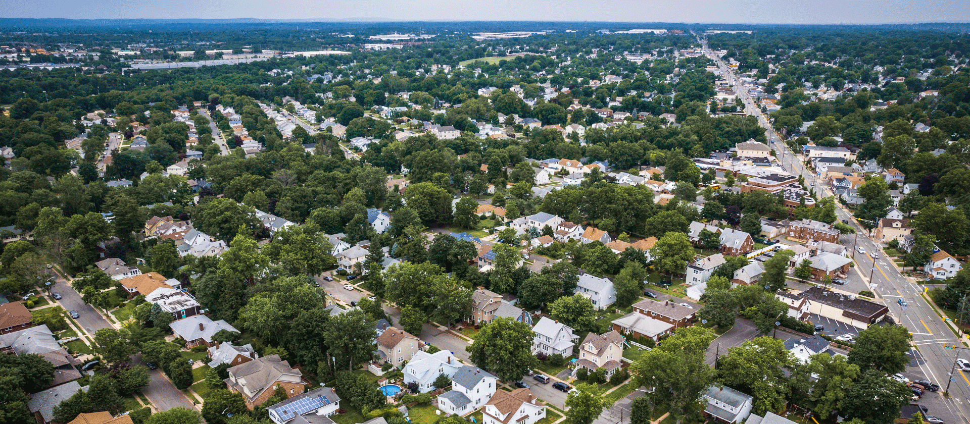 Edison New Jersey Arial View