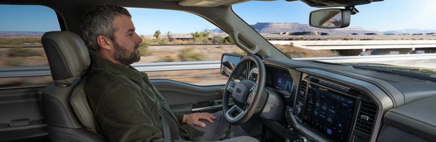 2025 Ford F-150 Lariat front seats side view