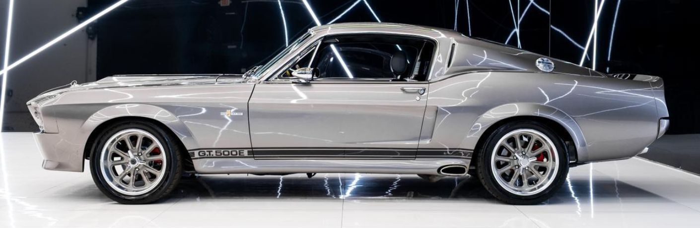 Side view of the 1967 Ford Mustang Fastback
