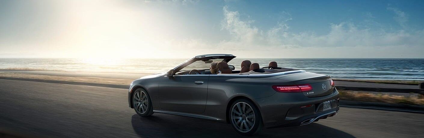 2021 Mercedes-Benz E-Class Cabriolet driving on a road