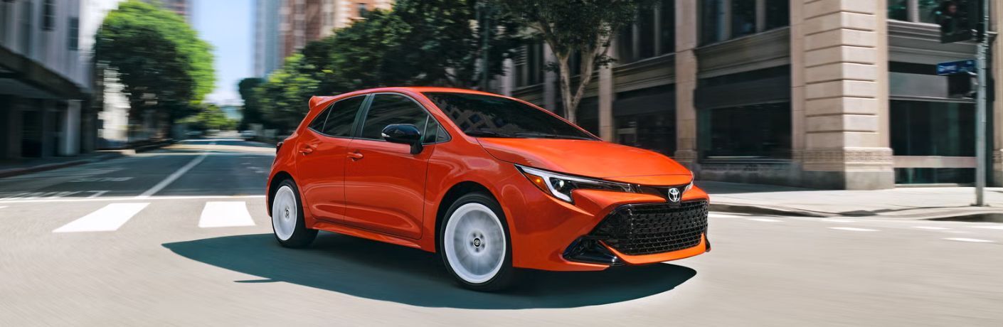 front quarter view of the 2027 Toyota Corolla Hatchback