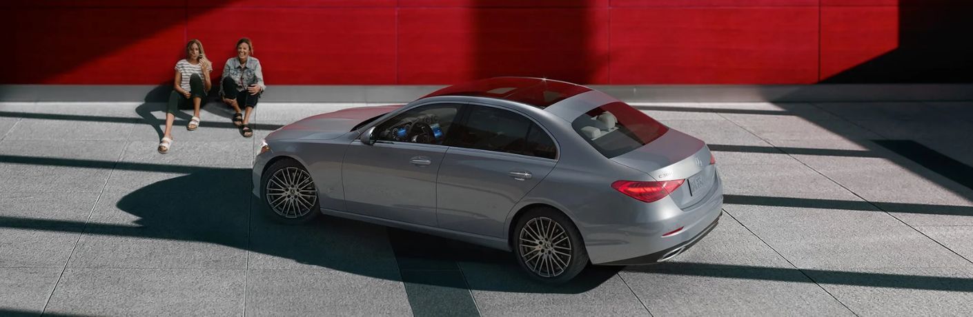 aerial view of a 2025 Mercedes-Benz AMG car