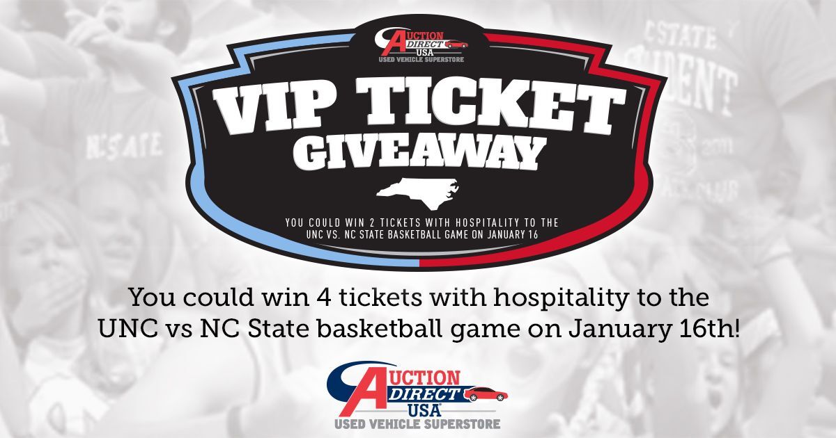 Auction Direct USA Ticket Giveaway Event