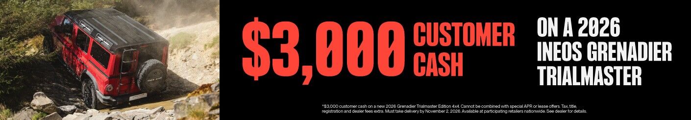 $3,000 Customer Cash 26 Trialmaster