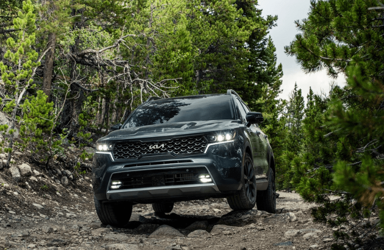 2022 Kia Sorento running in forest