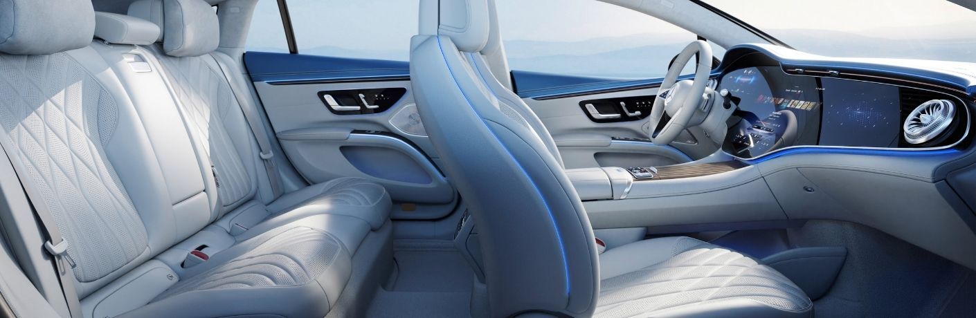 2022 MB EQS interior side view seats