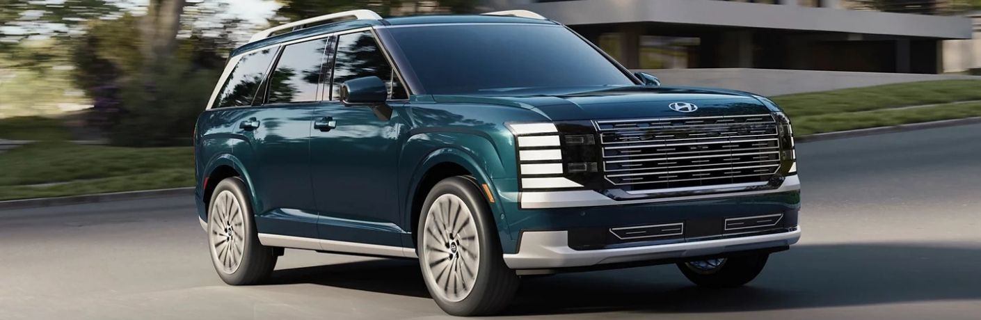 2027 Hyundai Palisade on a road