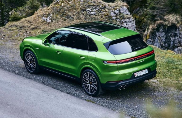 Rear view of the 2024 Porsche Cayenne S