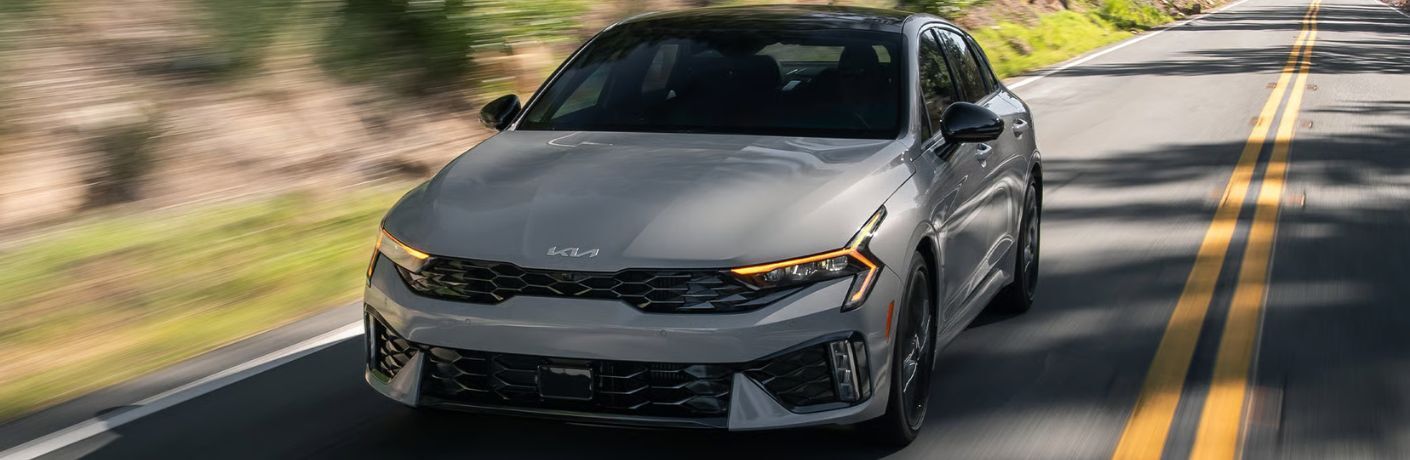2026 Kia K5 GT-Line front and side view