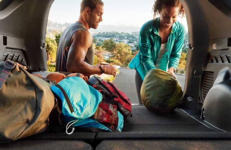 Cargo area of Toyota RAV4