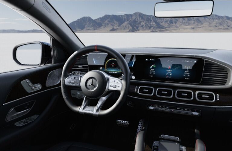 2021 MB GLE Coupe interior steering wheel touchscreen