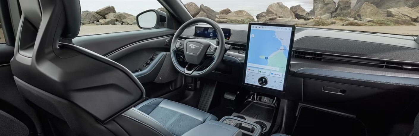 2026 Ford Mustang Mach-E front seats and dashboard