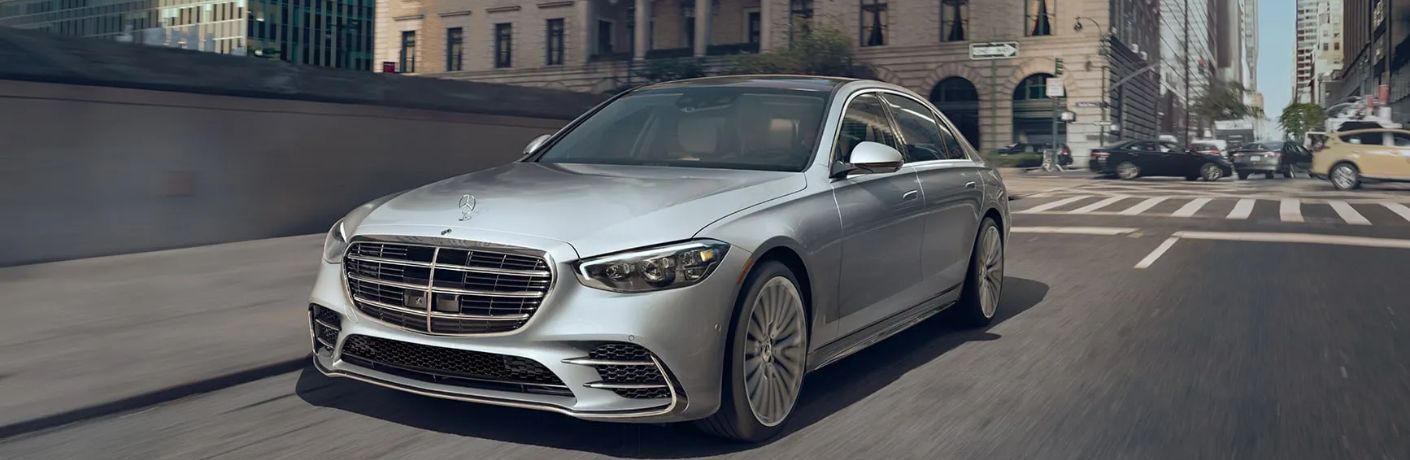 front quarter view of the 2026 Mercedes-Benz S-Class Sedan