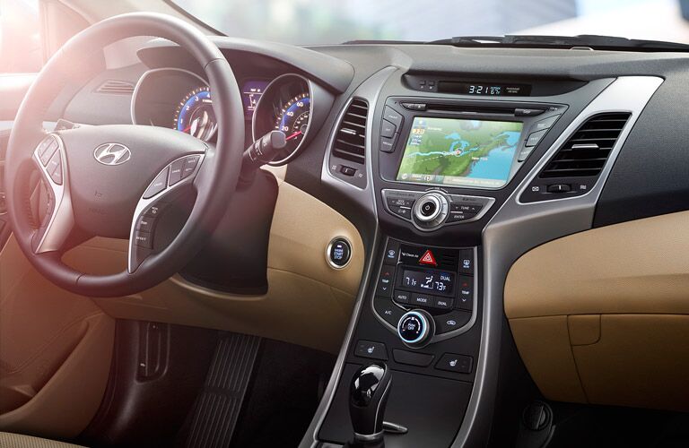 Interior of the 2014 Hyundai Elantra