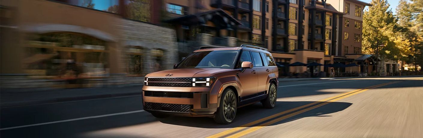 front quarter view of the 2025 Hyundai Santa Fe