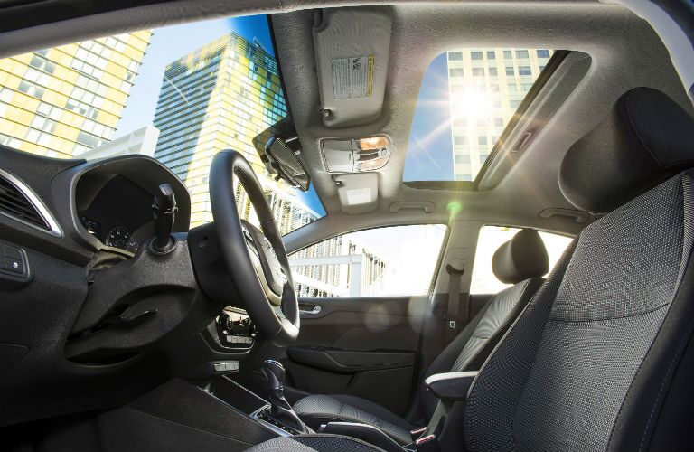 Interior of the 2018 Hyundai Accent