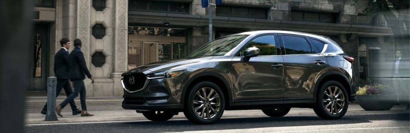 Front three-quarter view of the 2019 Mazda CX-5 parked