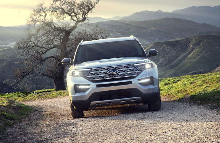 2024 Ford Explorer parked off-road