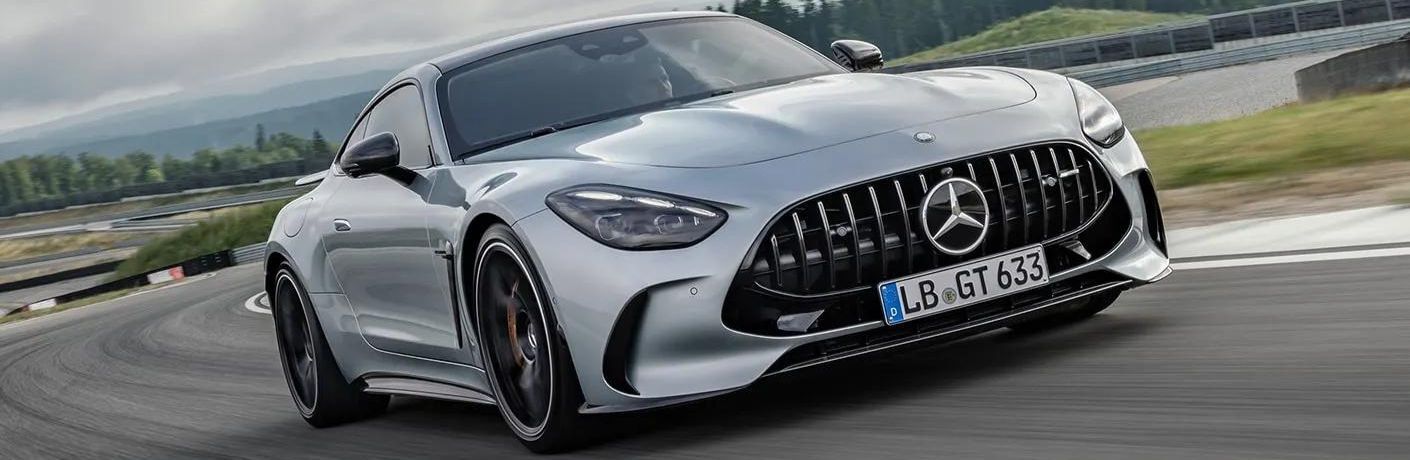 2024 Mercedes-AMG GT Coupe side and front view
