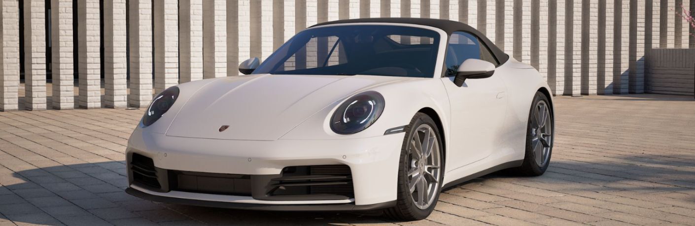 front view of a 2026 Porsche 911 Carrera Cabriolet