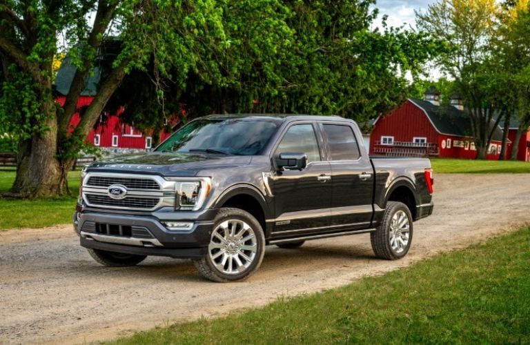 front quarter view of the 2021 Ford F-150