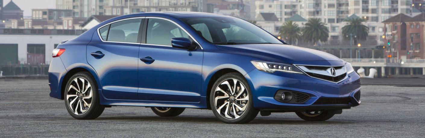 Front three-quarter view of the 2016 Acura ILX parked