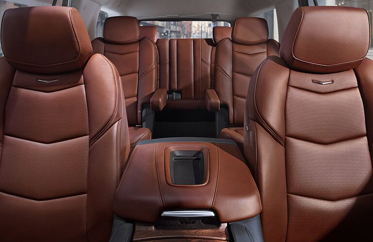 Seats inside 2017 Cadillac Escalade