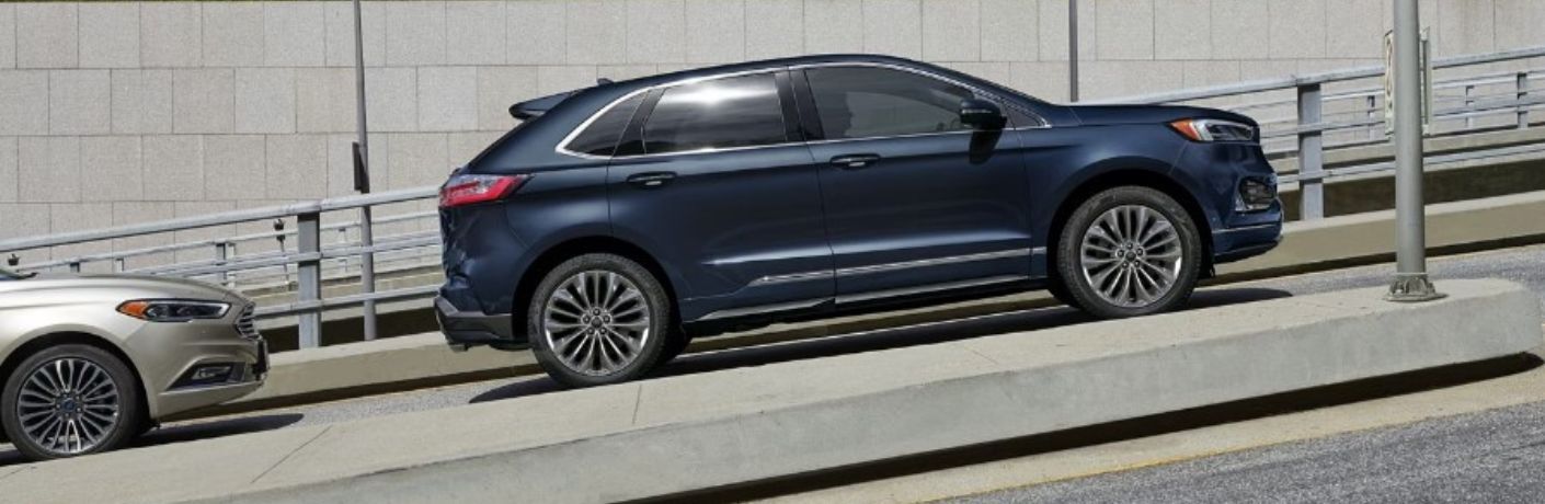 2024 Ford Edge Titanium parked on an incline