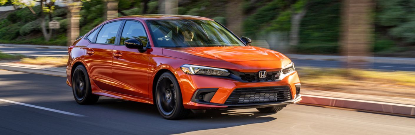 Front three-quarter view of the 2024 Honda Civic