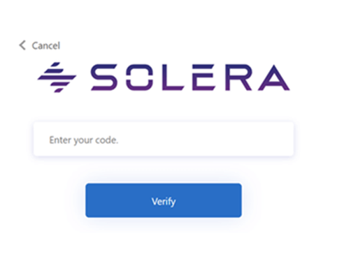 It will redirect to the page that will ask for the code to verify.