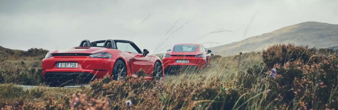 Porsche 718 T Models Exterior Passenger Side Rear Angles