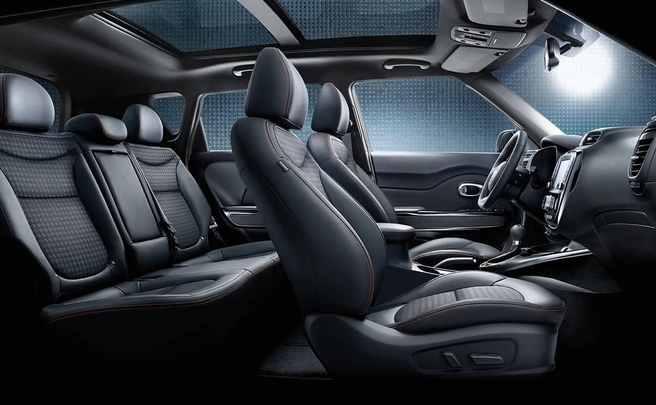 interior cabin of 2019 Kia Soul