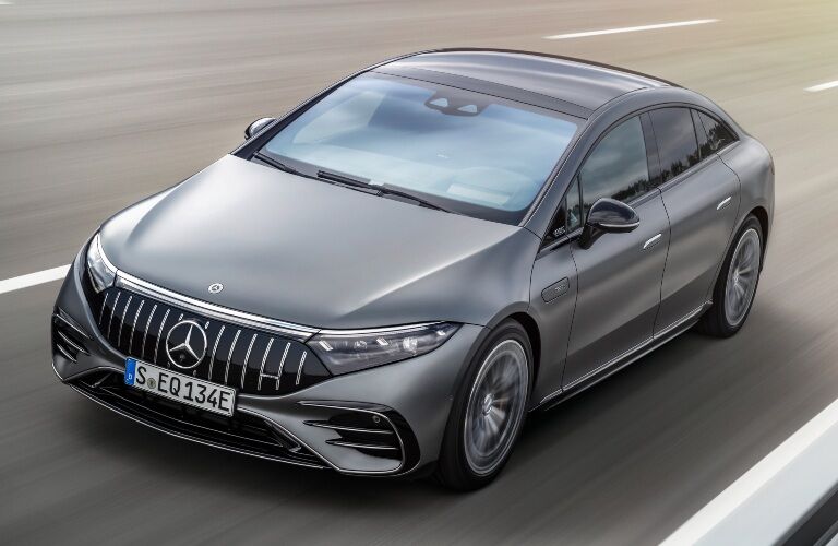 2022 Mercedes-Benz EQS grey front view