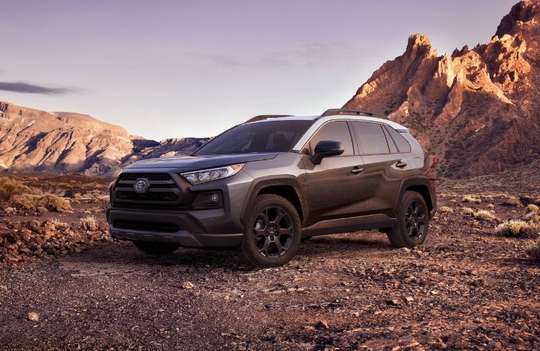 Toyota SUV parked off-road