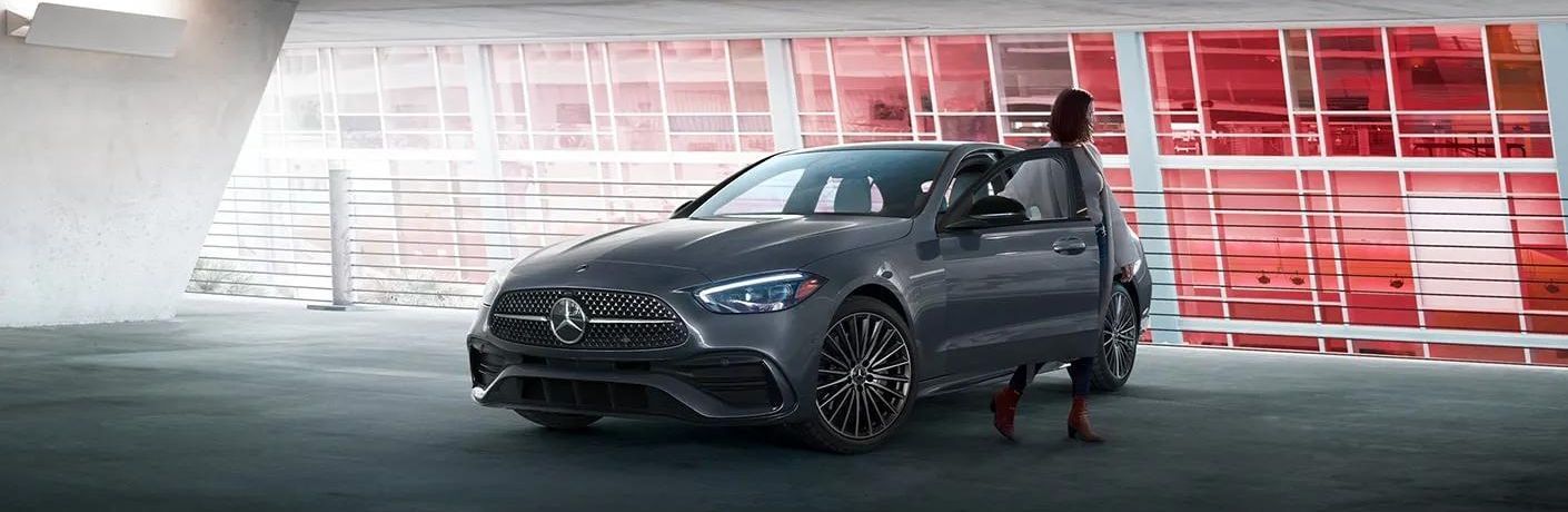 2024 Mercedes-Benz C-300 4MATIC® Sedan parked at a parking spot with its owner