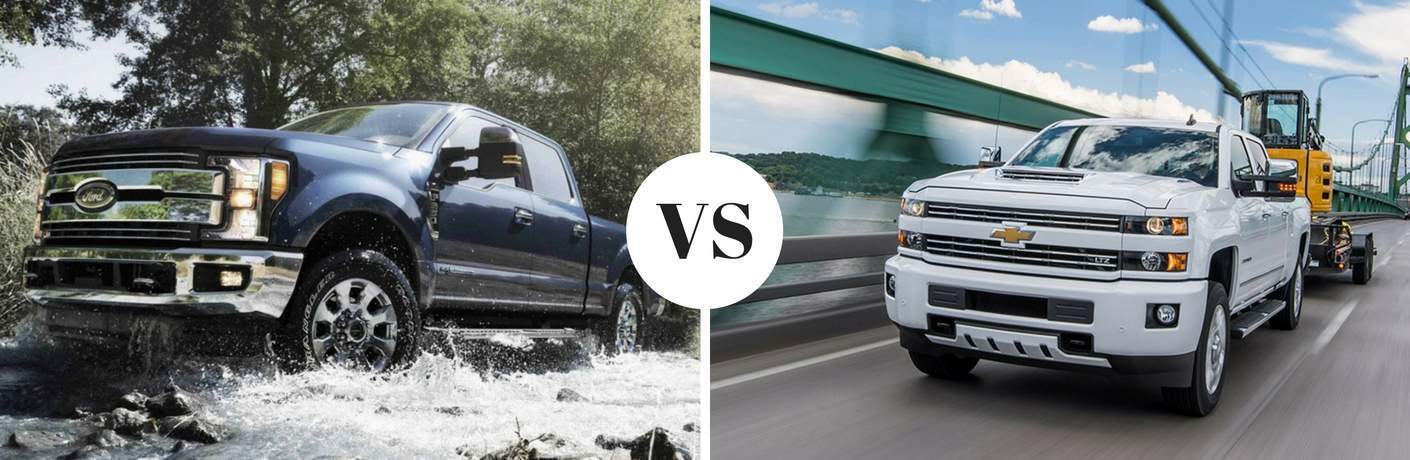 2018 Ford Super Duty vs 2018 Chevy Silverado HD