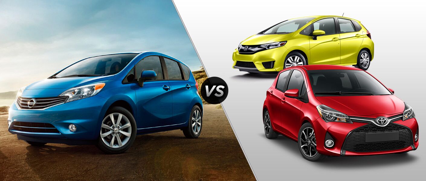 2015 Nissan Versa Note Vs 2015 Honda Fit Vs 2015 Toyota Yaris