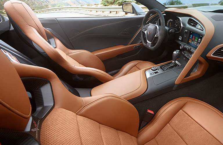 2017 Chevy Corvette top down interior seats