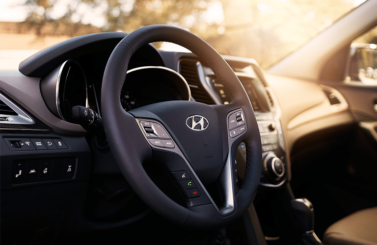 2018 hyundai santa fe sport driver interior